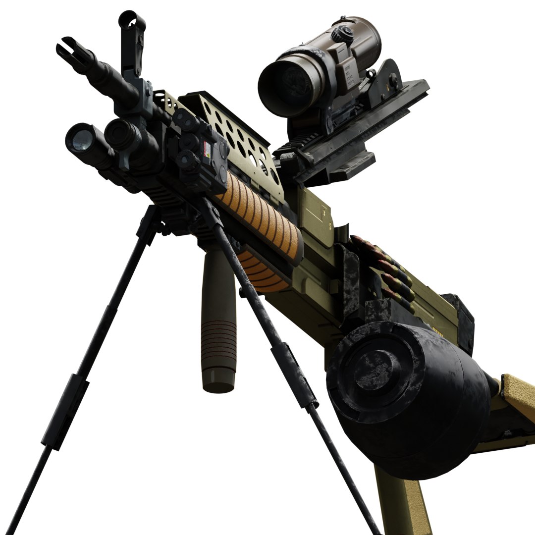 Light Machine Gun Lmg 3D - TurboSquid 1664433