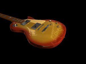 gibson guitar 3d max