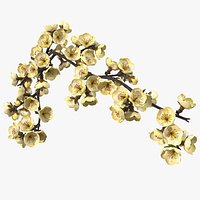 Tree Branch with Yellow Flowers