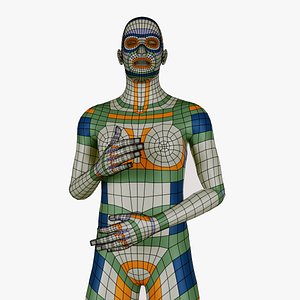 Male Body Base Mesh Topology