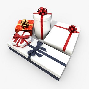 Gift Boxes - Dimension and Style Kit 3D model