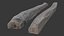 Pair of Small Wooden Logs Scan