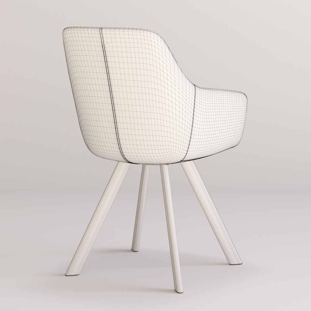 Modern Dining Chair D Model TurboSquid