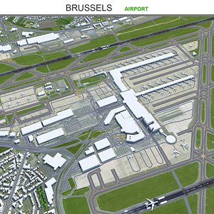 Brussels Airport 3D model