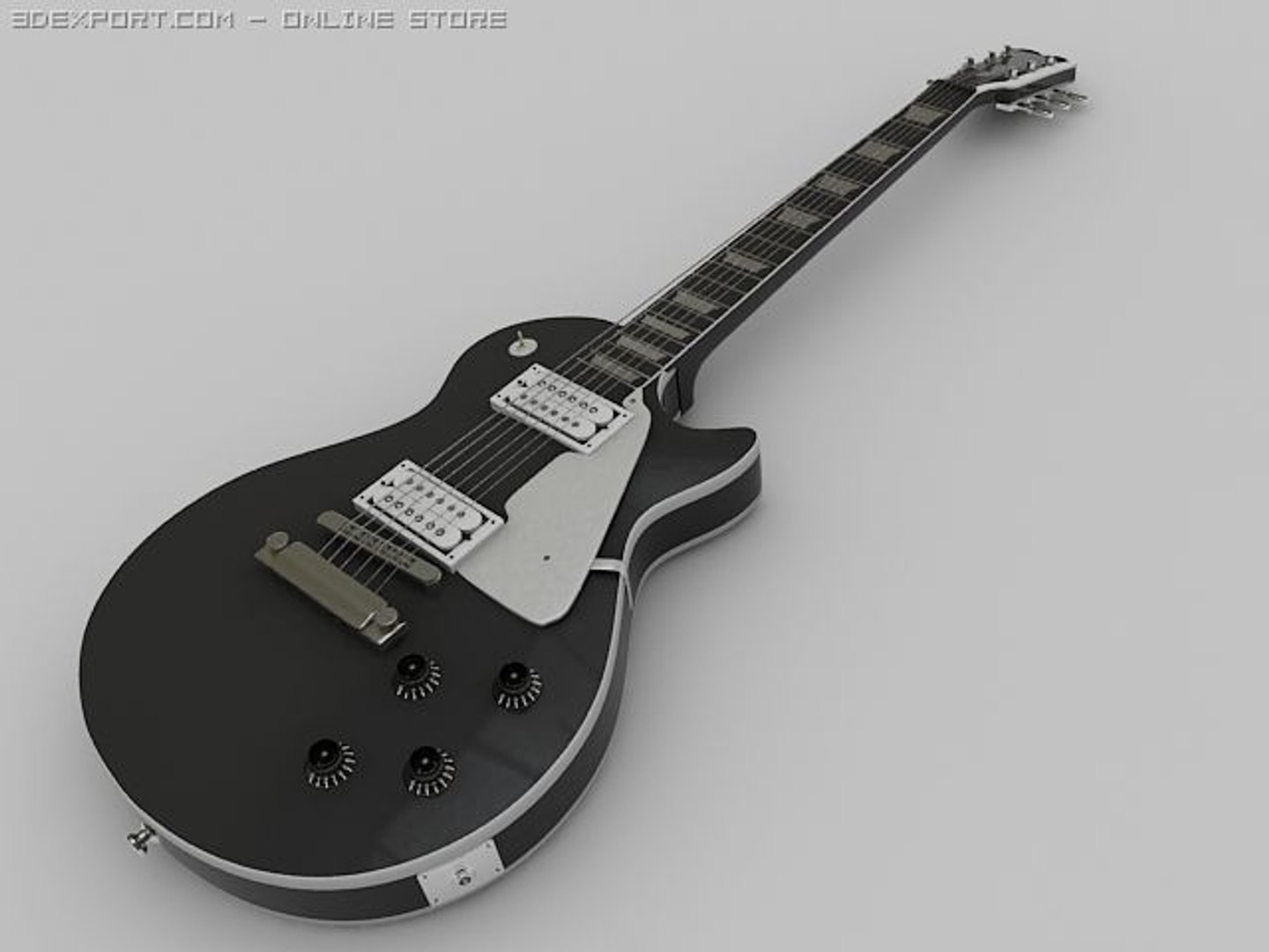 3d Gibson Les Paul Guitar Model