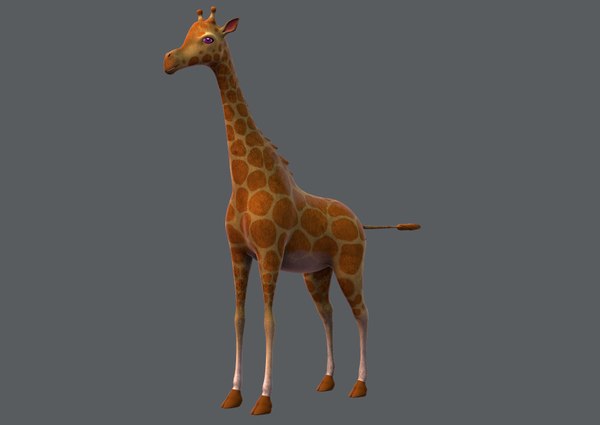 Giraffe v01 cartoon animal 3D model - TurboSquid 1347487