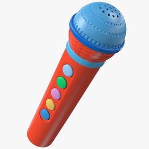 kids microphone toy mic 3D