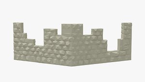 3D model Walls low poly
