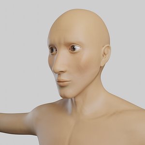 Realistic Low Poly Male Model 3D