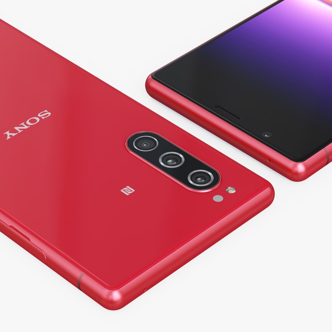 Sony Xperia 5 Red 3D Model - TurboSquid 1446193