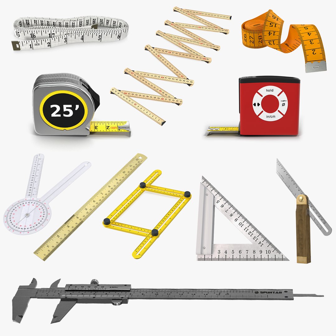 Measure Tools Collection 9 3D model preview