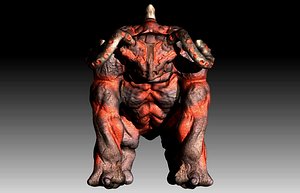 3d frog bull model