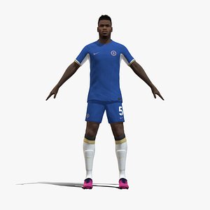 3D Rigged Benoit Badiashile Chelsea 2024