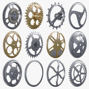Mechanical Gears Pack 27 pcs Volume 2 3D model