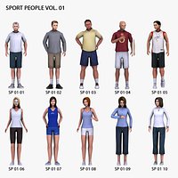 3D People Sports People Vol 01