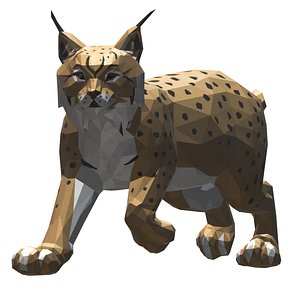 Lynx - low poly