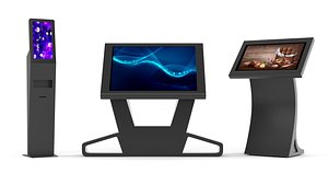 3D Electronic Kiosk Collection model