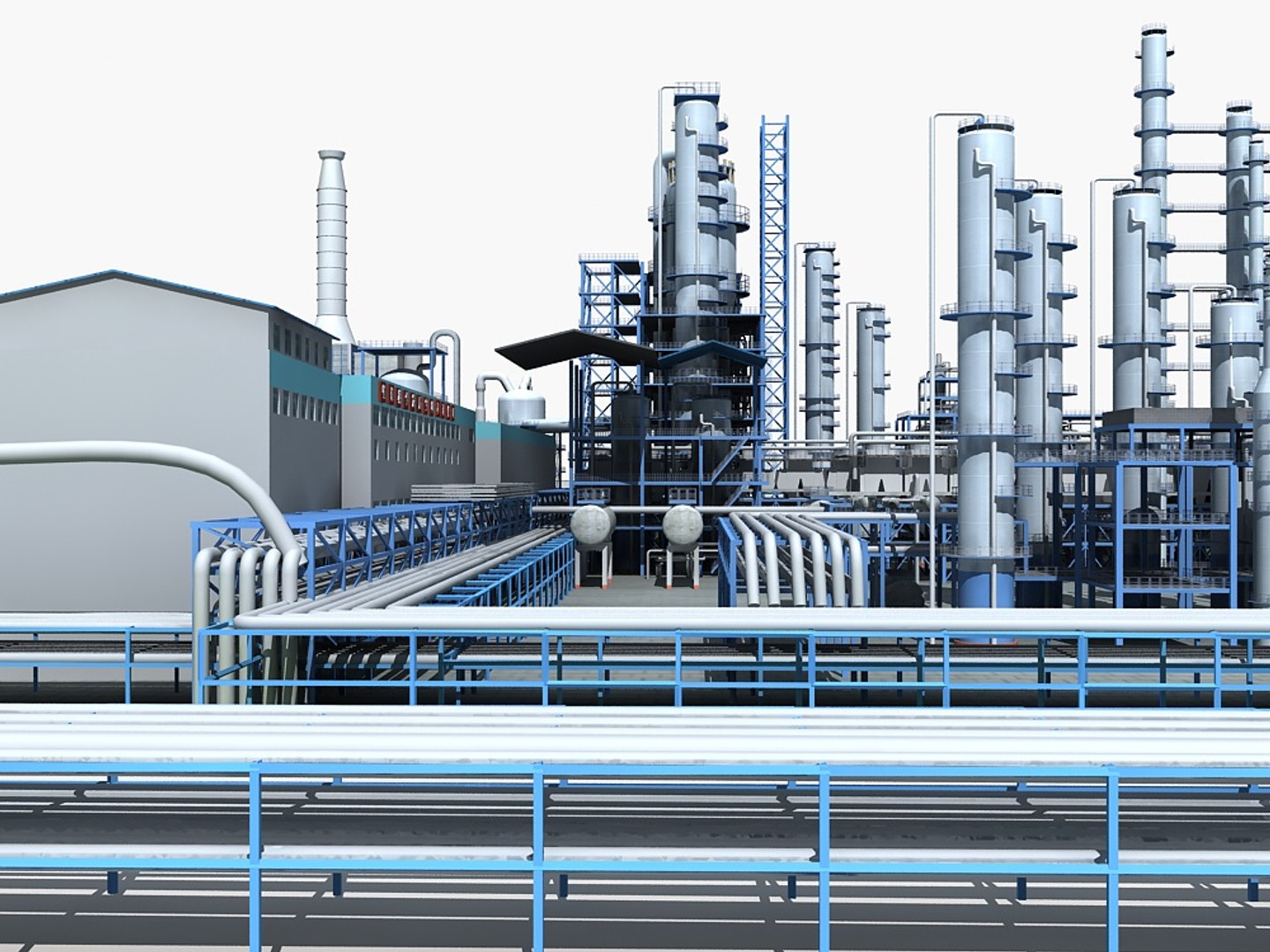 3d Mega Refinery Model