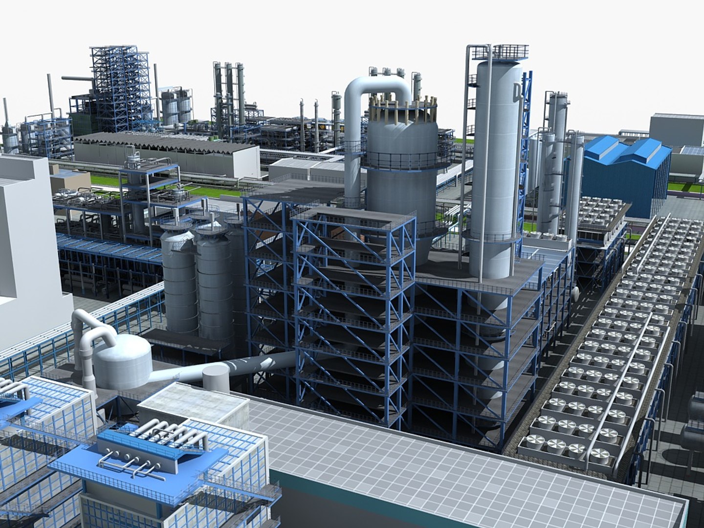 3d Mega Refinery Model