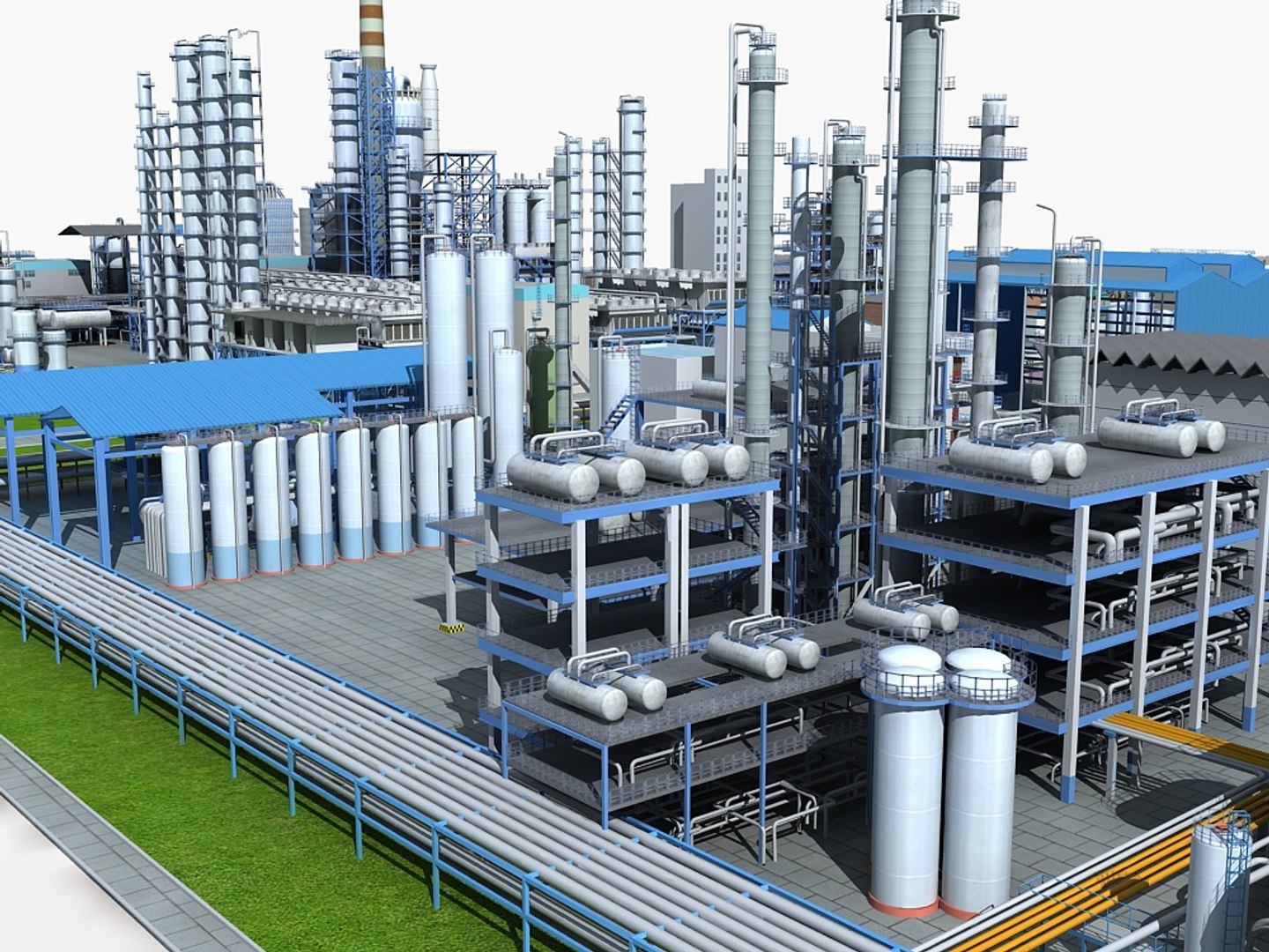 3d Mega Refinery Model