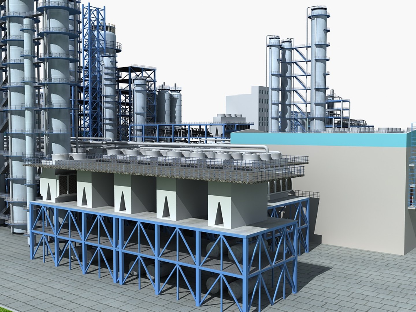 3d Mega Refinery Model