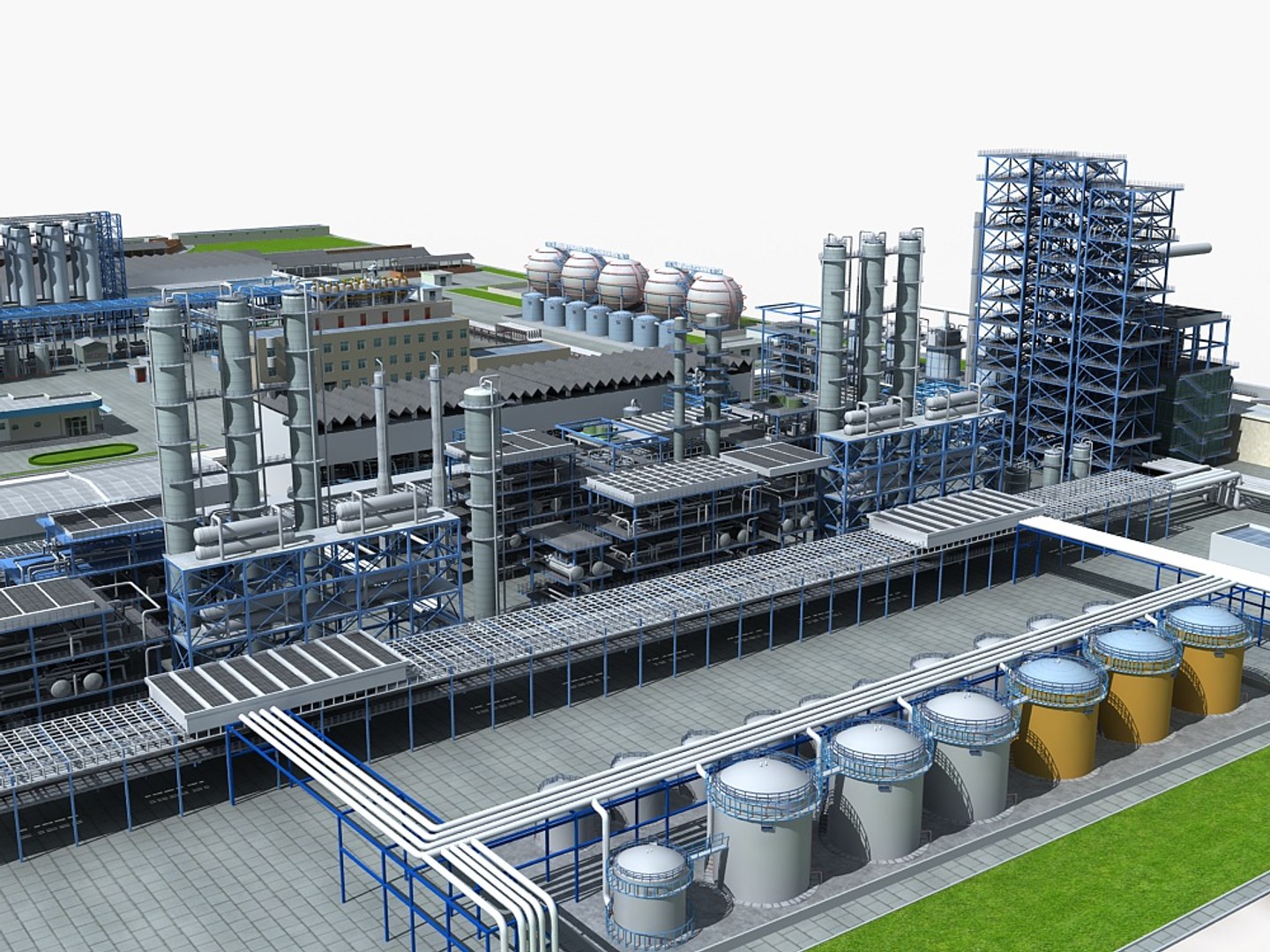 3d Mega Refinery Model