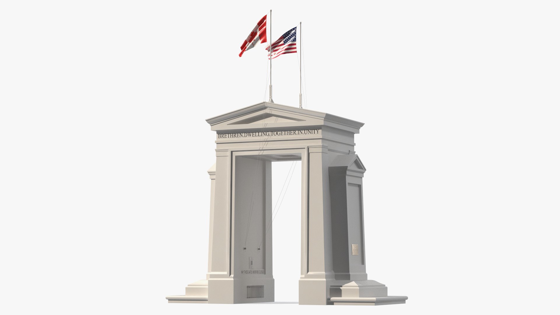 Peace Arch 3D model preview