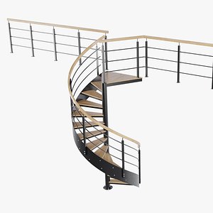 3D Spiral stairs