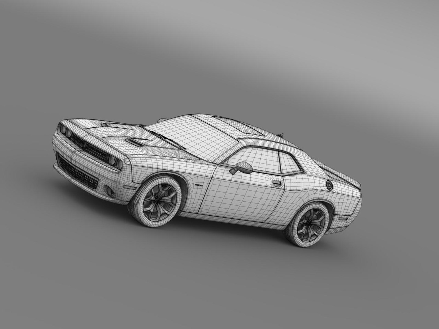 3d dodge challenger rt lc model
