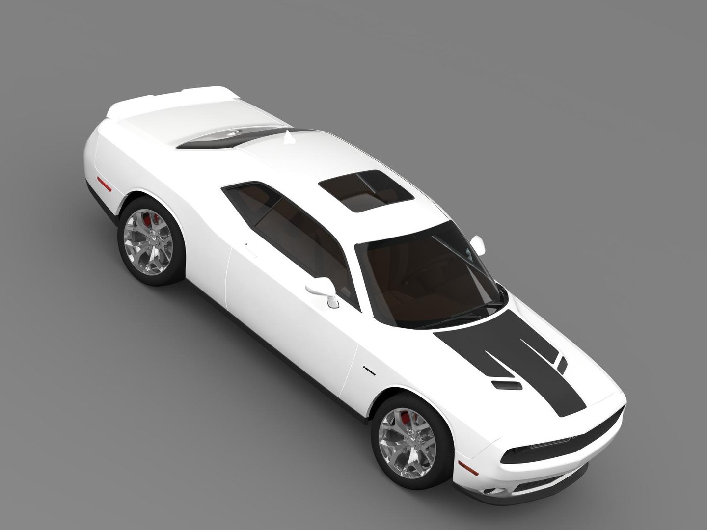 3d dodge challenger rt lc model