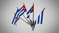 Wall Mount Flags 5 Of Cuba