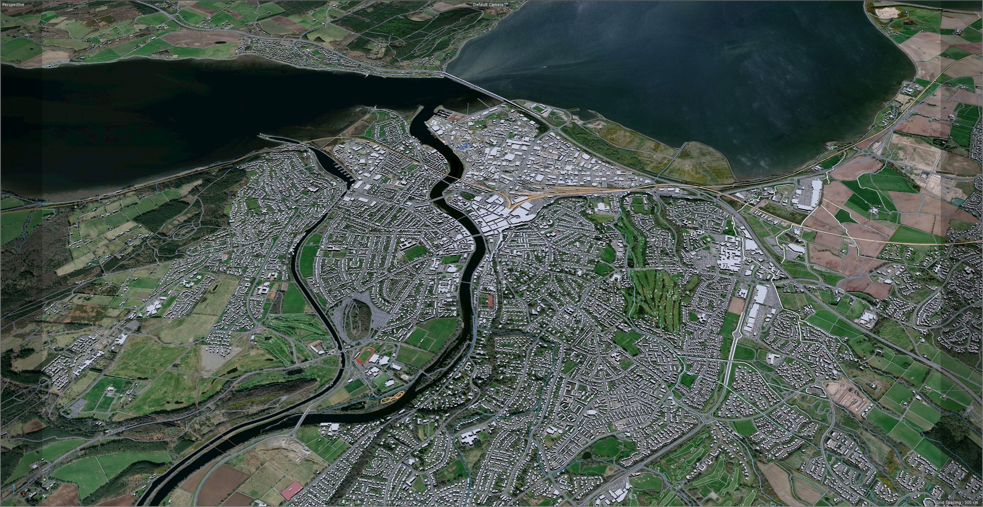 3D Inverness United Kingdom Model - TurboSquid 2042084