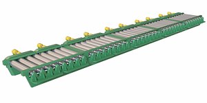 metal sheet roller conveyor 3D
