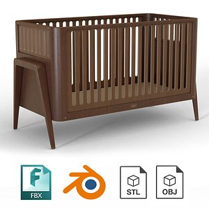 3D children  bed model