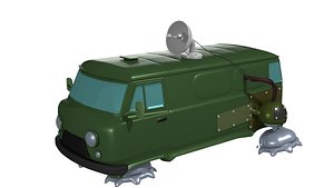 Cyber punk retro future UAZ-2206