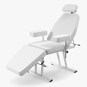 Hospital Examination Couch White 3D model