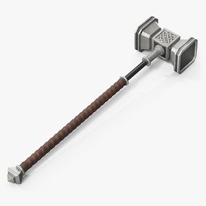 Steel Two Handed Battle Hammer
