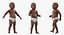 African American Baby Rigged for Maya