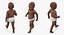 African American Baby Rigged for Maya