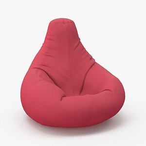 Premium Fabric Classic Bean Bag 3D model