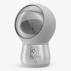 Hubble Hugo Robot Home Camera Rigged 3D Model