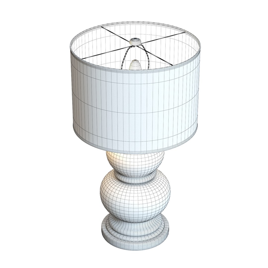 Pottery Barn Alexis Table Lamp Model TurboSquid 1488324