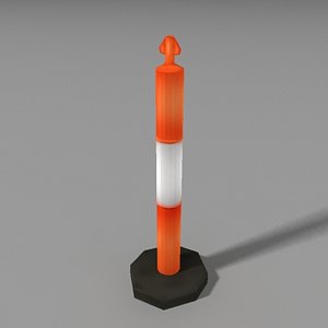 3d traffic bollard model