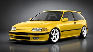 3D Honda Civic EF 3D Model