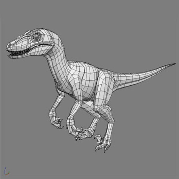 raptor dinosaur 3d model