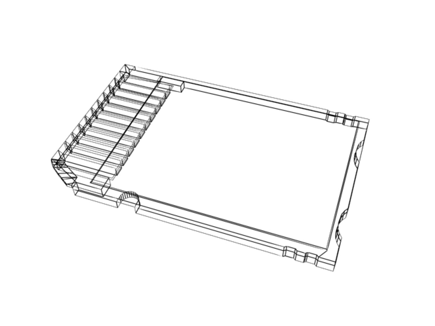 3d Memory Stick Duo Model