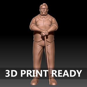 Cartoon Man 3d print ready 3D model