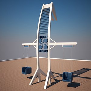 3d model of playground children