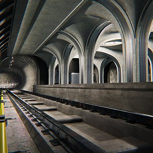 3D Subway station model