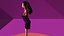 free low poly woman in dress 49